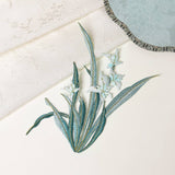 ORCHID EMBROIDERED IRON ON PATCH FOR STAIN REPAIR_CWMM5924