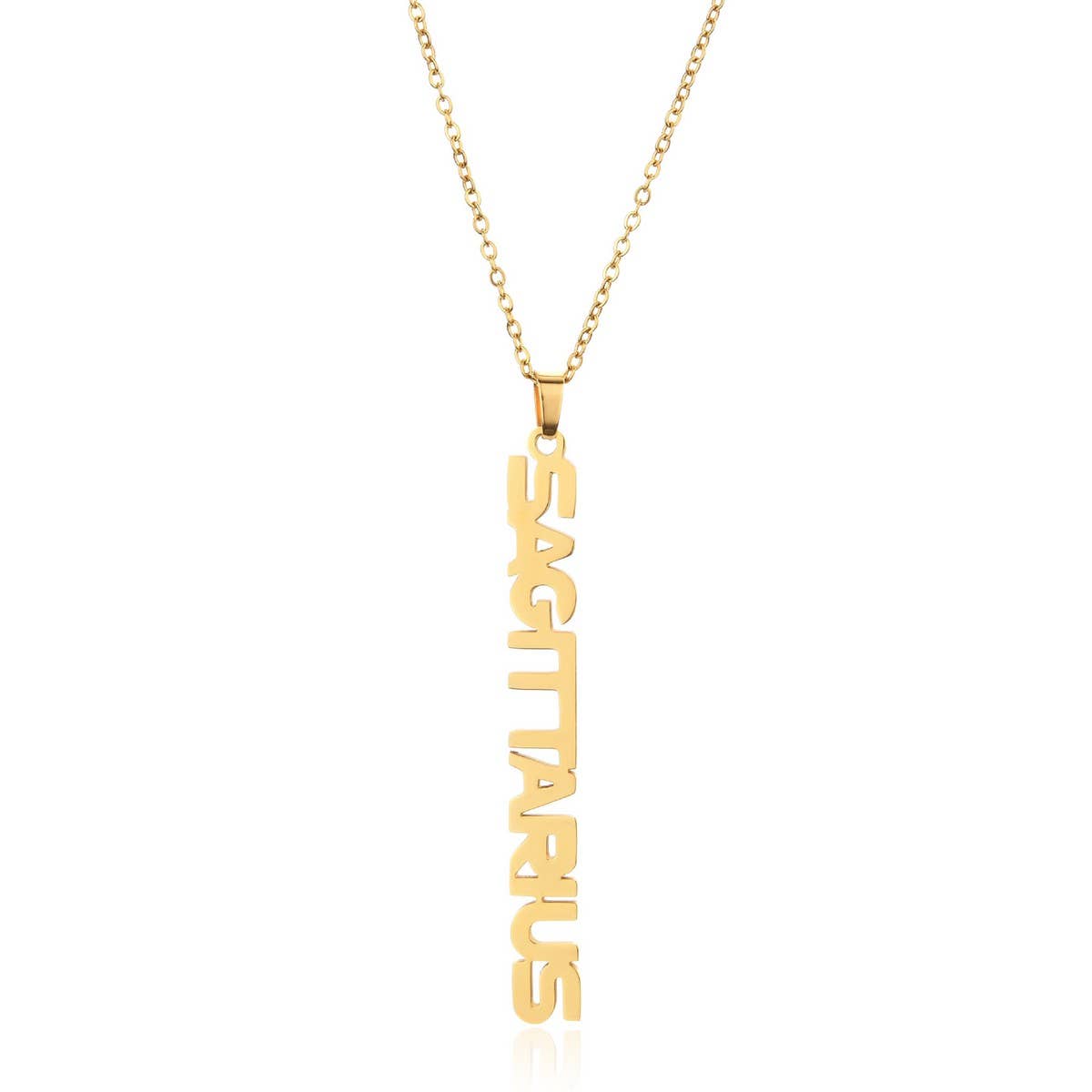 CLAVICLE CHAIN TWELVE ZODIAC TITANIUM NECKLACE_CWMM2717