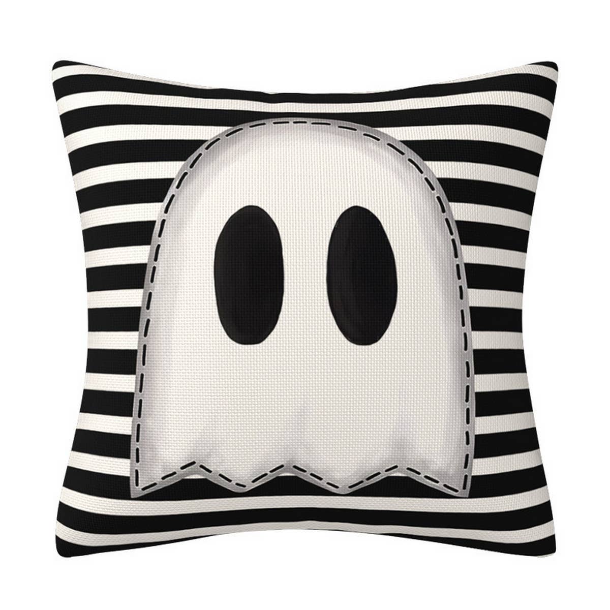 HALLOWEEN BLACK AND WHITE SPIDER PILLOWCASE_CWMM1337