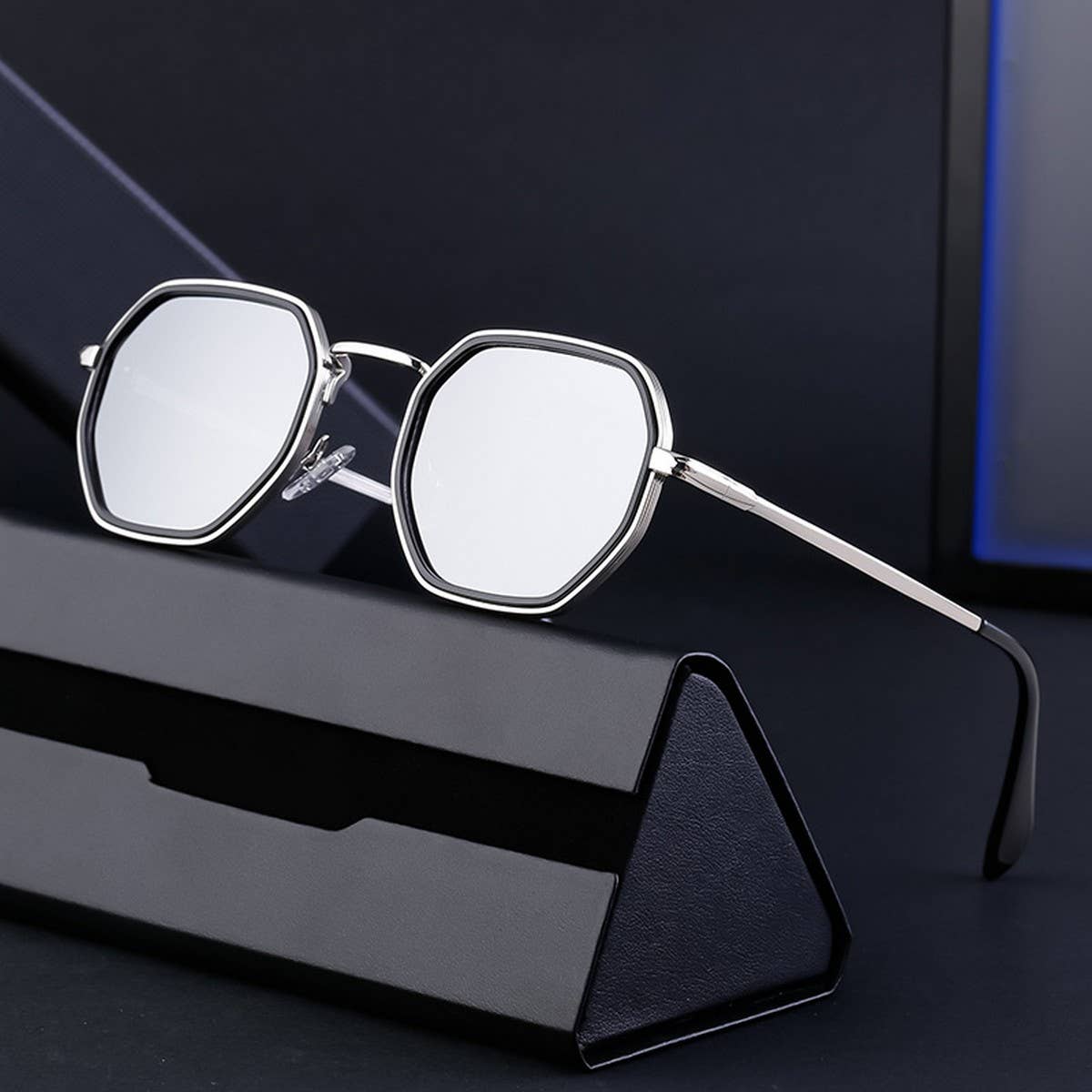 PUNKSTYLE SMALL FRAME RETRO SQUARE FRAMESUNGLASSES_CWASG0639