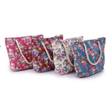 FASHIONABLE FLOWER PRINT BEACH BAG SHOULDER BAG_CUAB0238