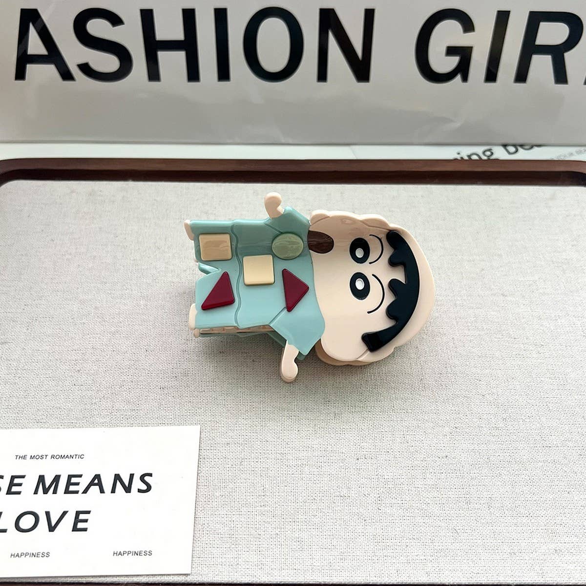 CARTOON BOY ACETATE HAIR CLAW CUTE ANIME STYLE_CWAHA5747