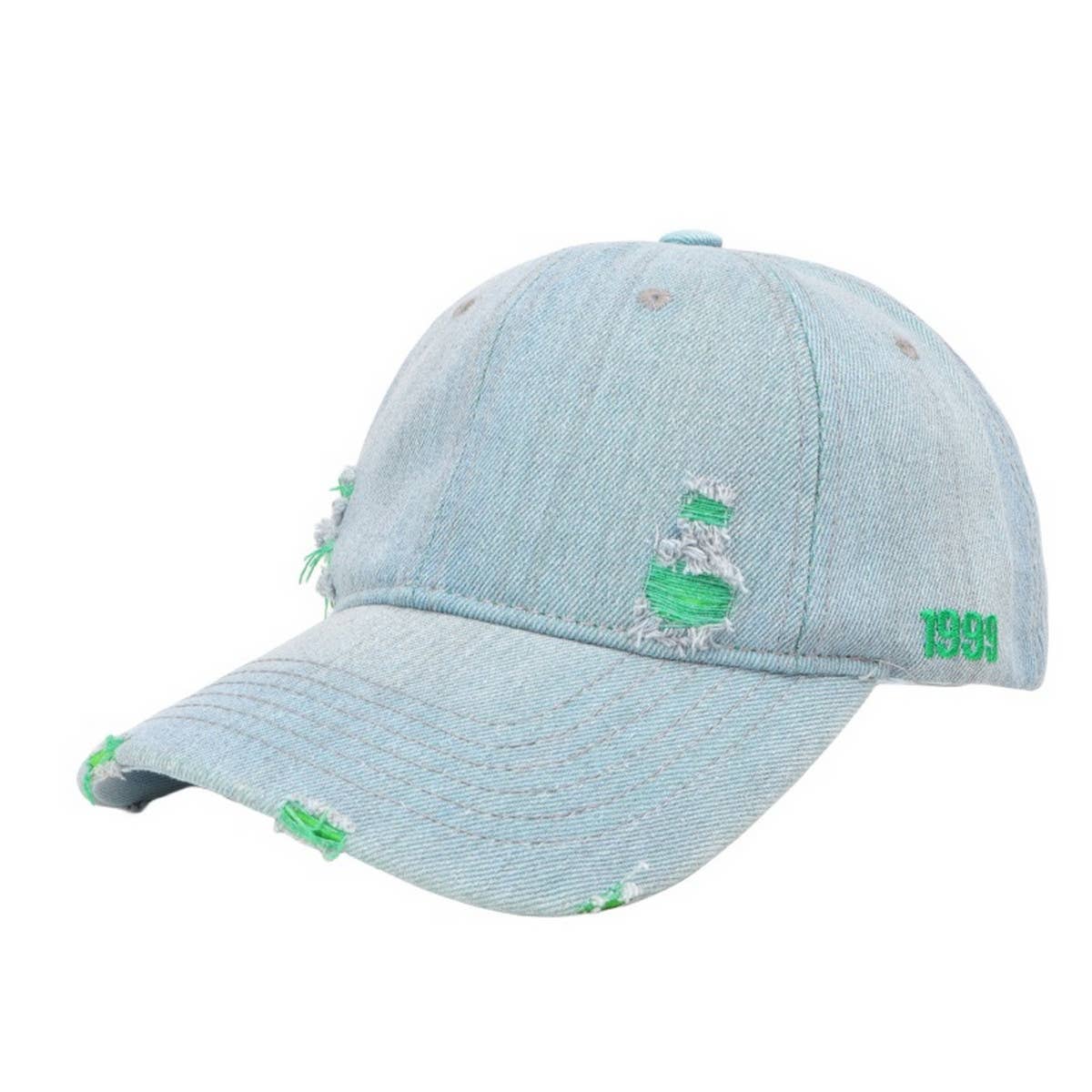 RETRO DENIM BASEBALL CAP UNISEX SUN HAT CWAH1139