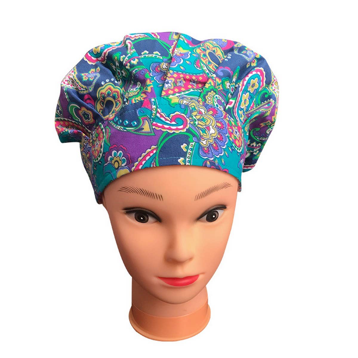 PUFF HAT PRINTED COTTON SURGICAL CAP NURSE HAT_CWAH3376