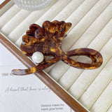 GINKGO LEAF PEARL HAIR CLAW ELEGANT FRENCH CLIP_CWAHA1347