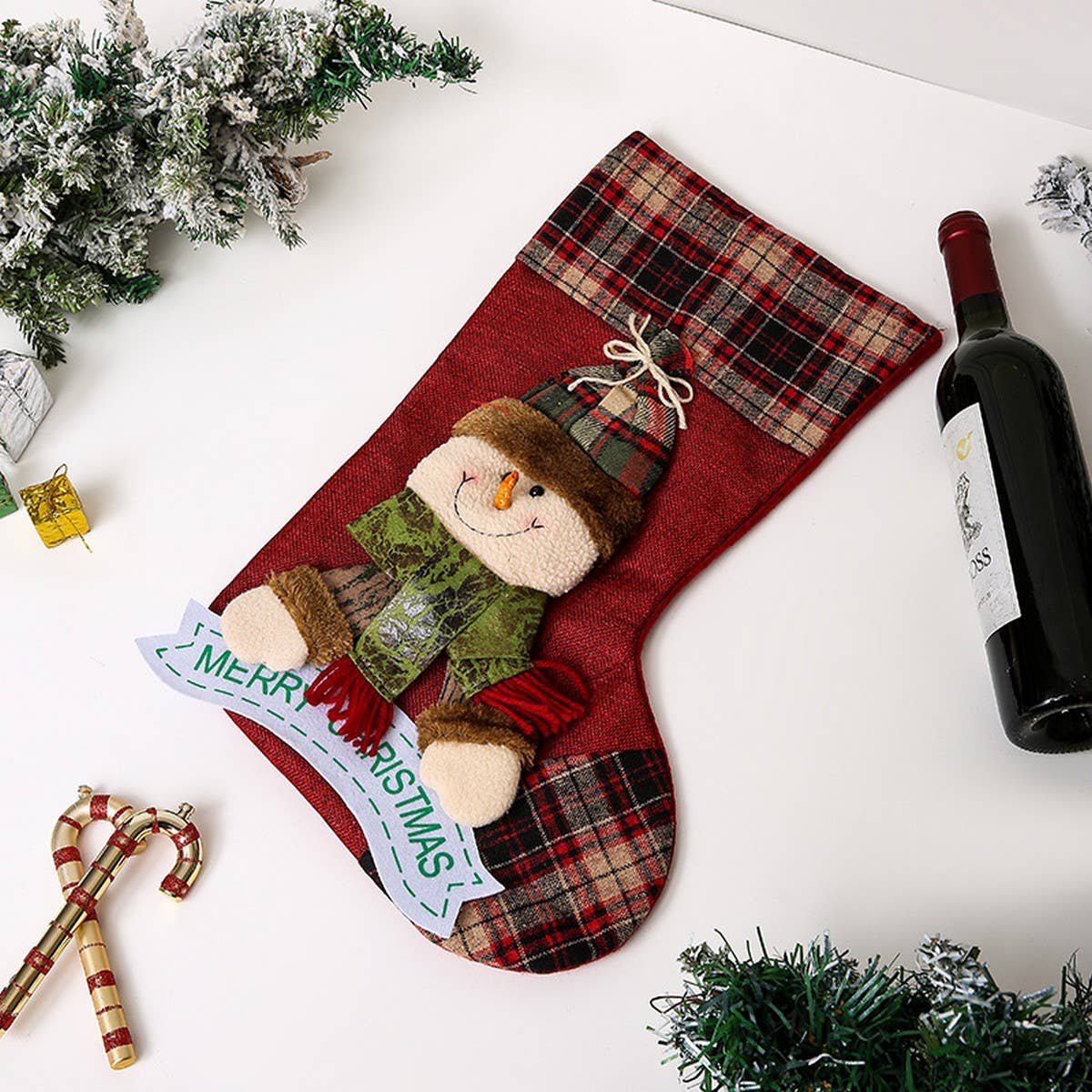 CHRISTMAS LARGE 3D CHRISTMAS SOCKS GIFT BAG_CWMS1431