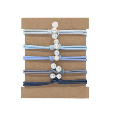 THREAD KNOT 5 CARD SET SIMPLE HAIR SCRUNCHIES_CWAHA2726