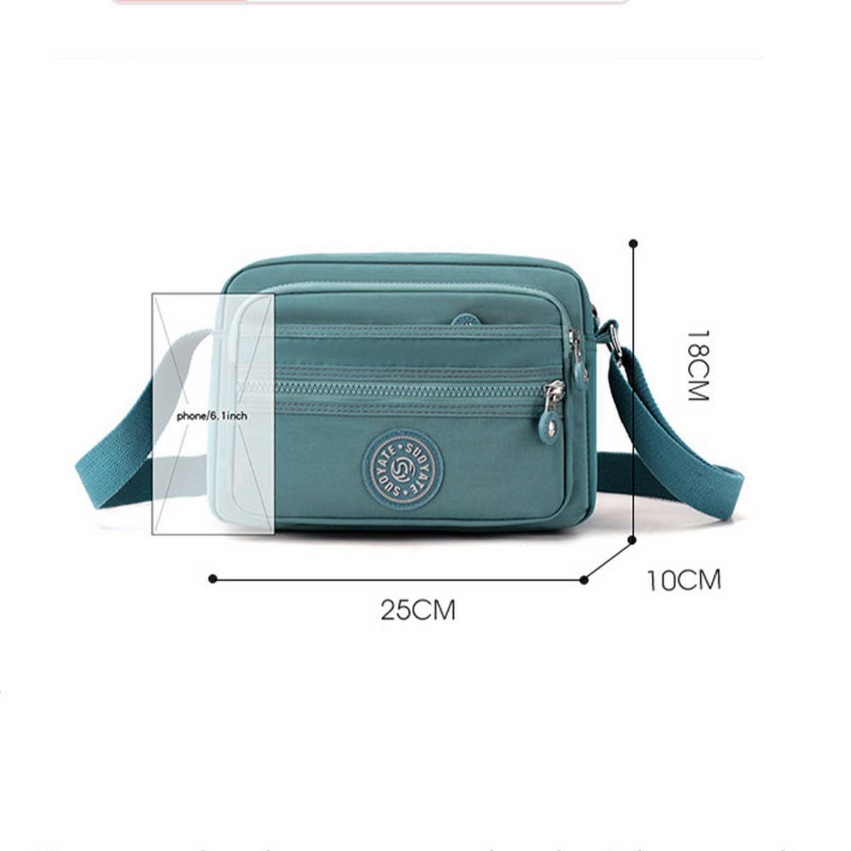 Fashion Casual Waterproof Shoulder Messenger Bag_Cwab3524