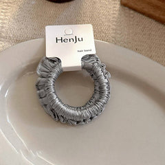 Elastic Pleated Mini Scrunchie Soft Hair Band_Cwaha08026