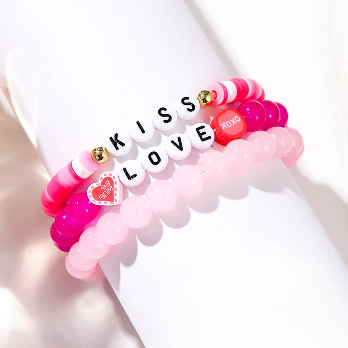 LOVE LOVE LOVE FRIENDSHIP GIFT HANDMADE BRACELET_CWMM3510