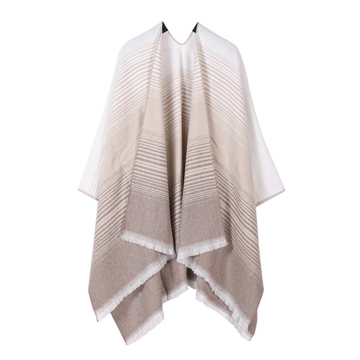FAUX CASHMERE SHAWL GRADIENT SCARF SHAWL CAPE_CWASC2256