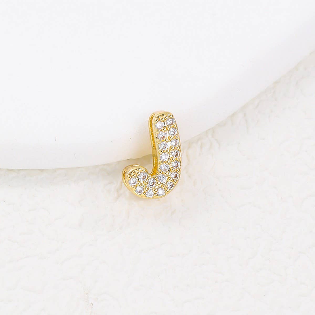 Tiny Zirconia Pendant 26 Letters Necklace_Cwmm5863