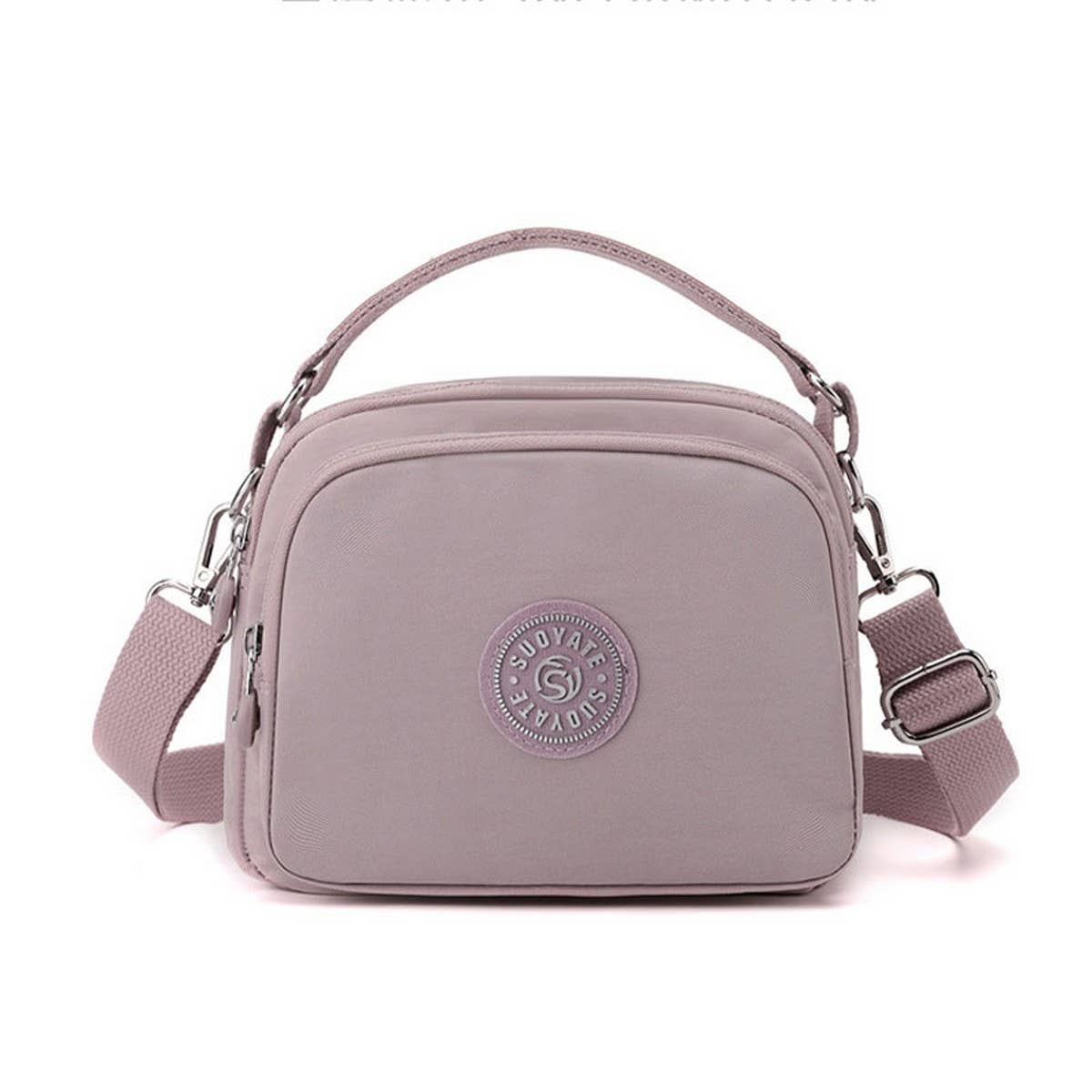 LIGHTWEIGHT NYLON SIMPLE SHOULDER MESSENGER BAG_CWAB3447