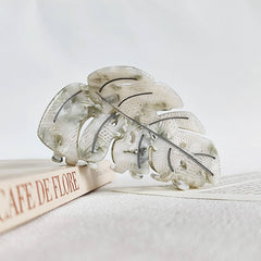 Autumn Leaf Acetate Hair Claw ? Elegant Updo Clip_Cwaha07253