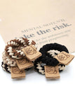 5PCS BEARS DECORATIVE TWO TONE CASUAL HAIR TIE_CWAHA0187