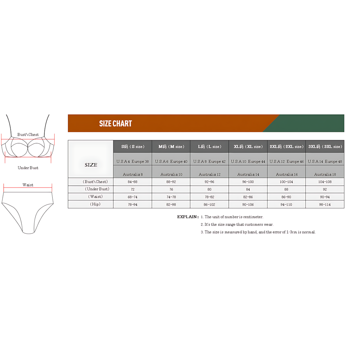 Womens Printed Bikini Sexy Tie-Front Swimwear