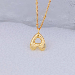 18K GOLD 26 LETTERS CUTE HIP HOP PENDANT NECKLACE_CWMM5871