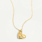 HEART SHAPED PENDANT CLAVICLE CHAIN_CWAJE1603