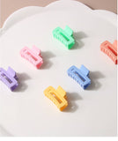 CANDY COLOR MINI RECTANGLE HAIR CLAW CUTE CLIP_CWAHA1041