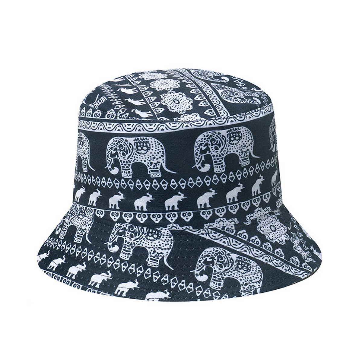 PLAY SUN PROTECTION PRINTED ELEPHANT BUCKET HAT_CWAH1562