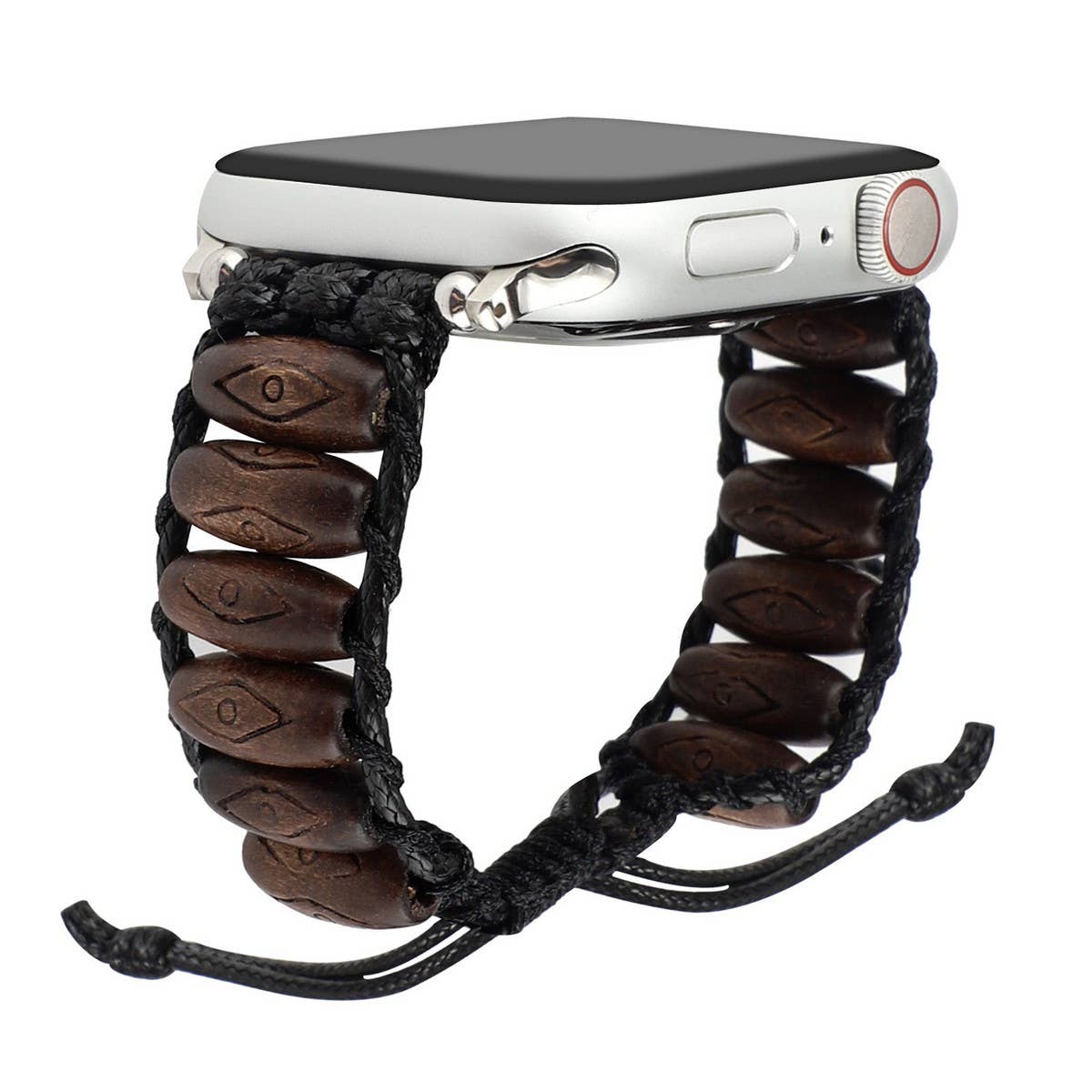 IWATCH9 WOODEN BEADS WAX ROPE STRAP APPLE WATCH9 1_CWWW0046