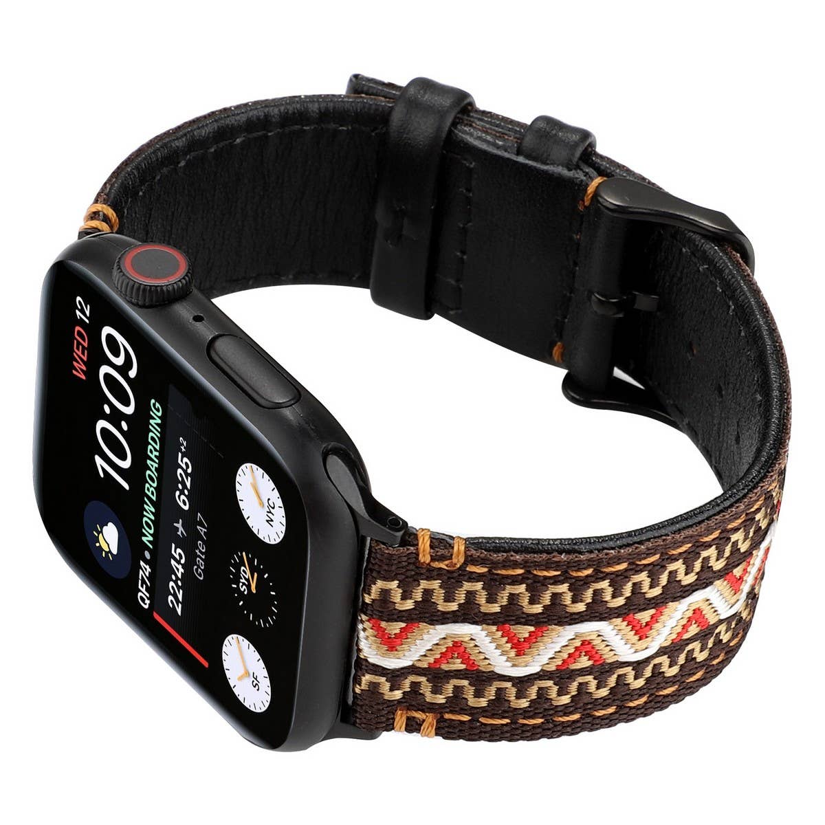 APPLE WATCH IWATCH9 ETHNIC STYLE LEATHER STRAP_CWWW0059