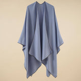 Warm Cape Simple Solid Color Fashionable Shawl_Cwmm2082