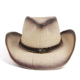 RETRO SUN PROTECTION WESTERN COWBOY STRAW HAT_CWAH1196