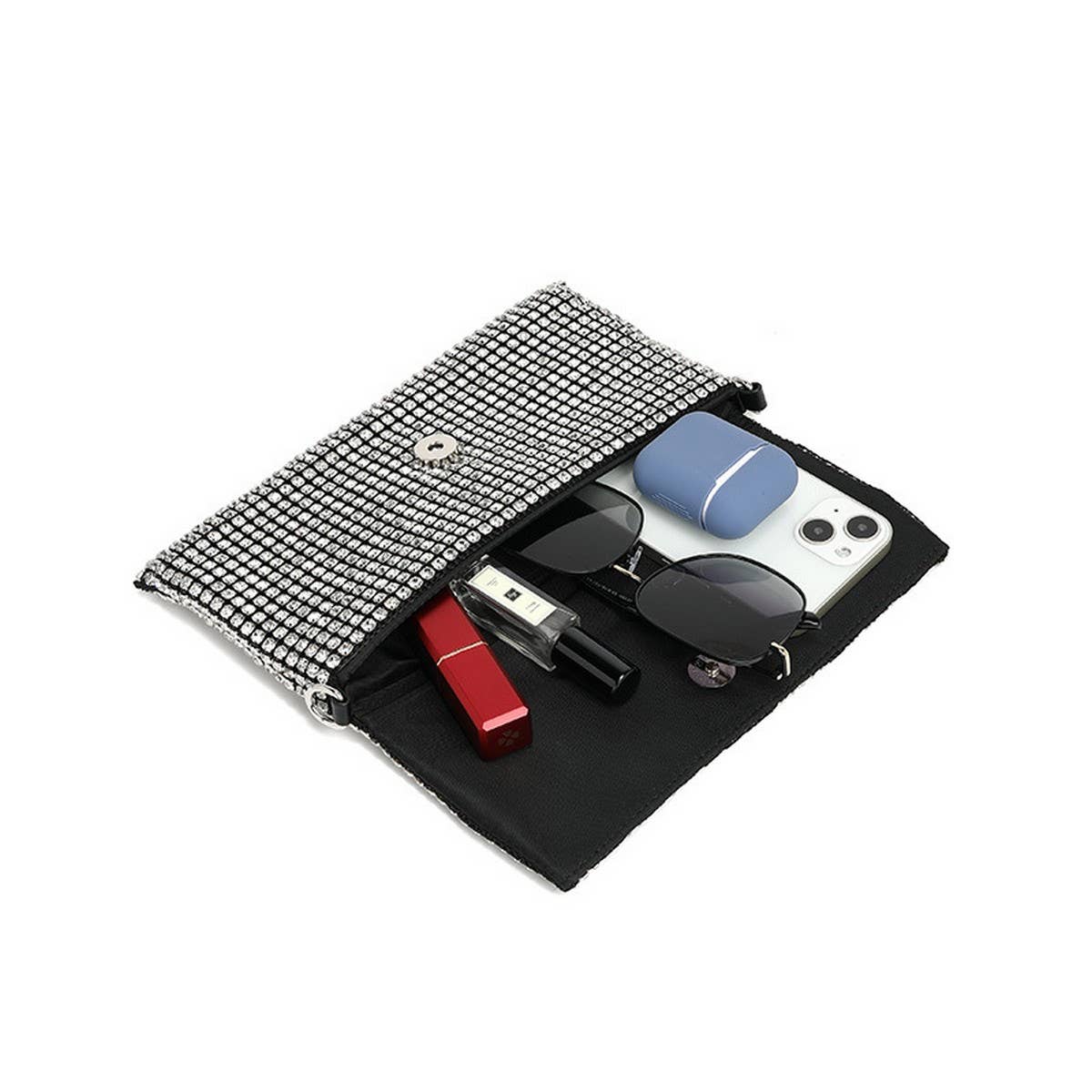 NEW SQUARE FASHION CHAIN RHINESTONE EVENING BAG_CWAB3596