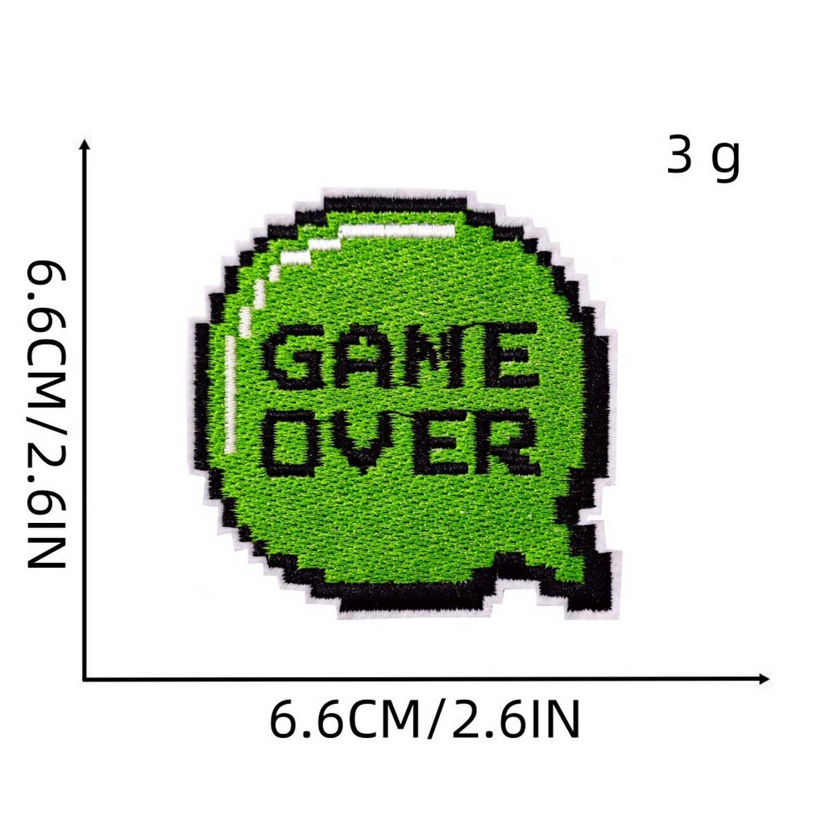GREEN GAME CARTOON EMBROIDERED PATCH_CWMM4034