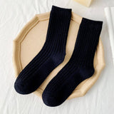 SOLID COLOR ALL MATCH WARM STACKED SOCKS_CWMS1064