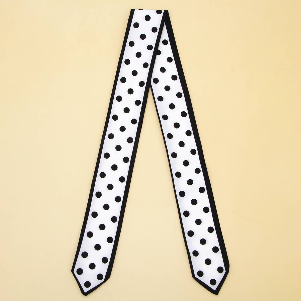 SKINNY FLORAL RIBBON SCARF FOR HAIR OR HANDBAG_CWASC0067