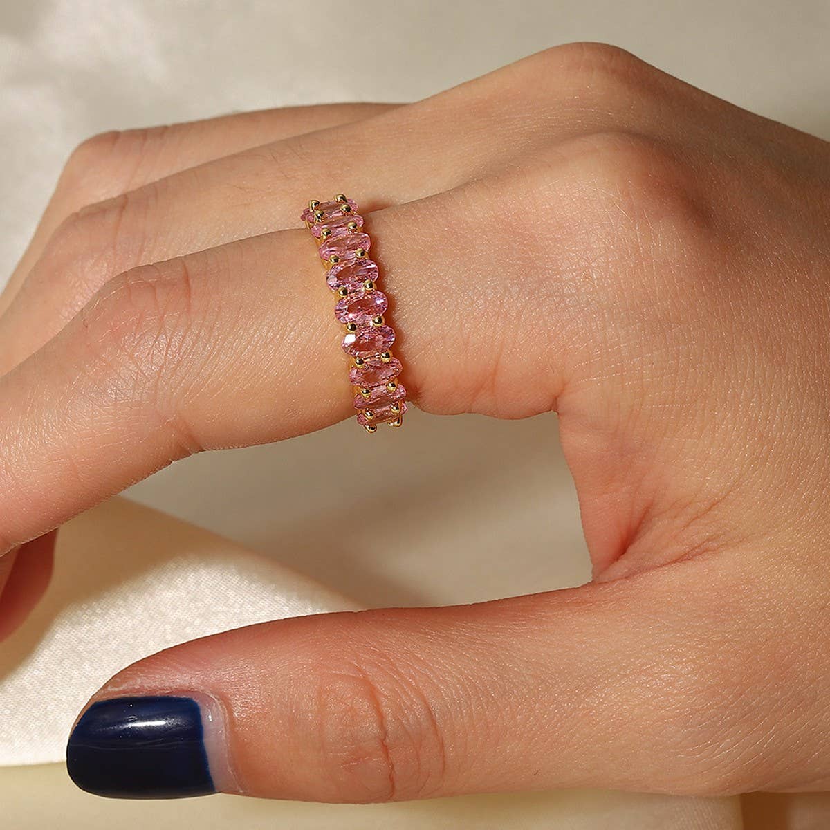 FASHIONABLE VERSATILE AND COLOR PROOF OPEN RING_CWAJE1396