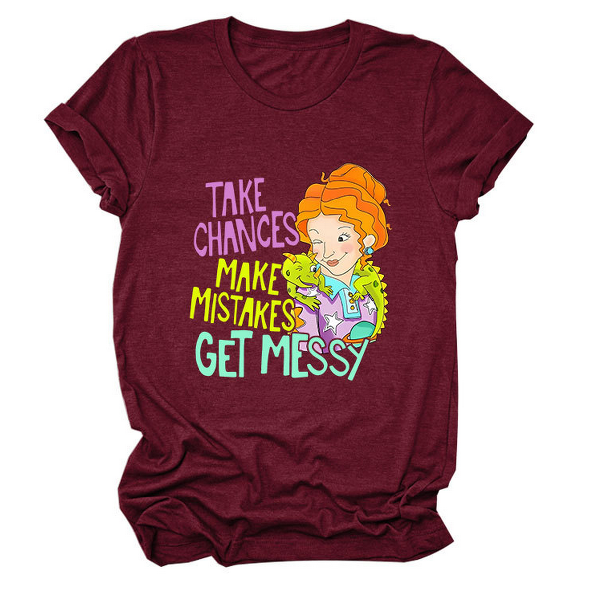 POSITIVE MESSAGE TEE TAKE CHANCES PRINT_CWTTS1484