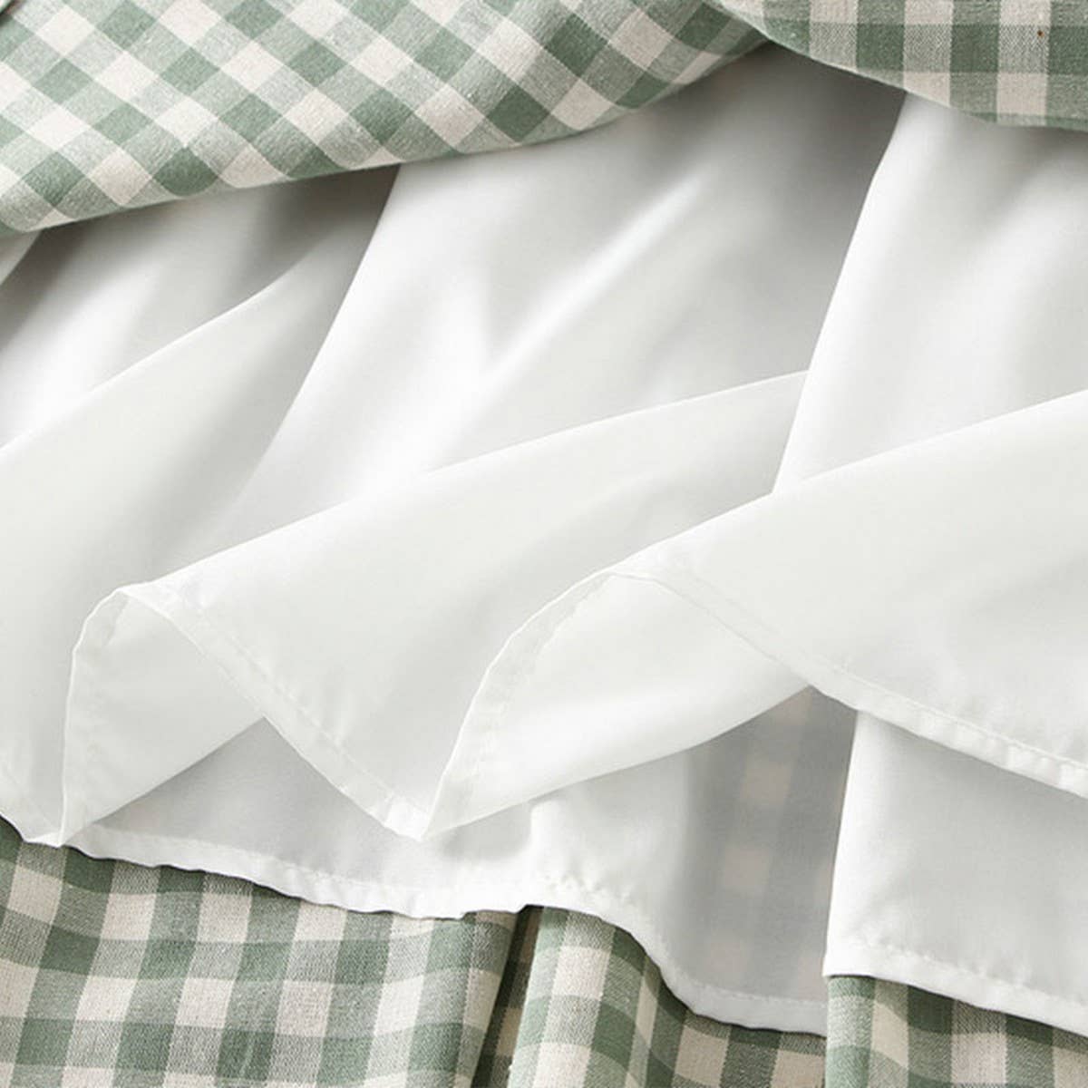 Vintage Plaid High-Waist A-Line Flared Skirt_Cwbms0349