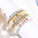 LETTER BRACELET FASHION CLAY BRACELET SET_CWMM3543