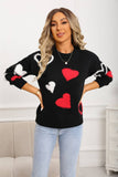 Valentines Day Little Hearts Jacquard Sweater