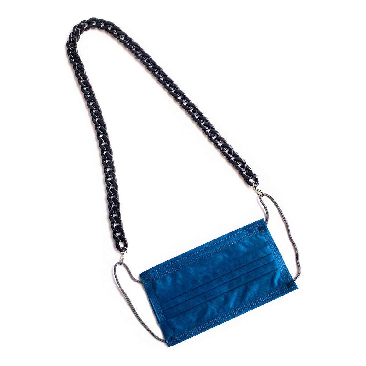 BLACK NON SLIP CHAIN GLASSES LANYARD_CWMM1170