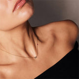 STAINLESS STEEL NUMBER RHINESTONE NECKLACE_CWMM5654