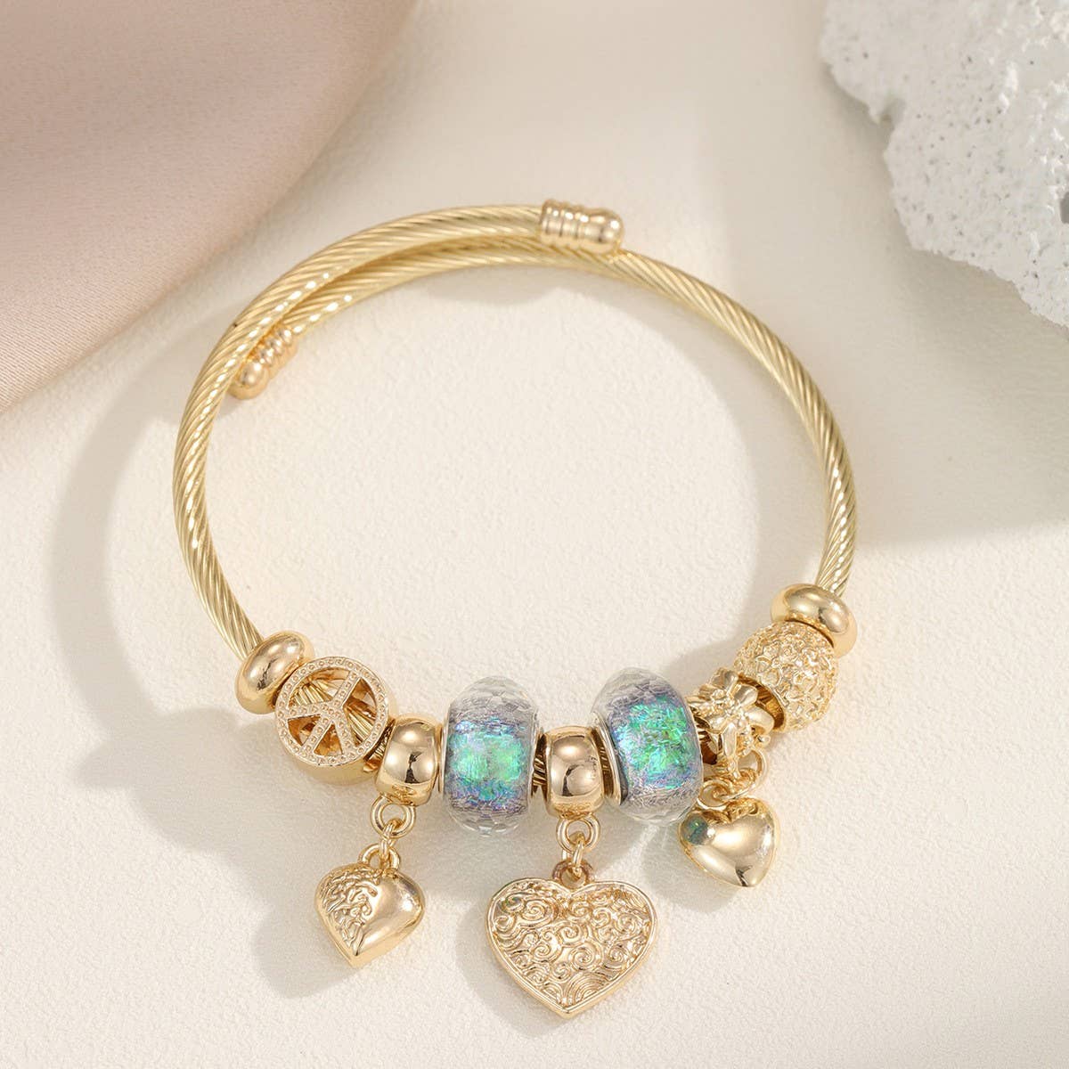 FASHION GOLD STEEL BRACELET FADE RESISTANT_CWMM8484