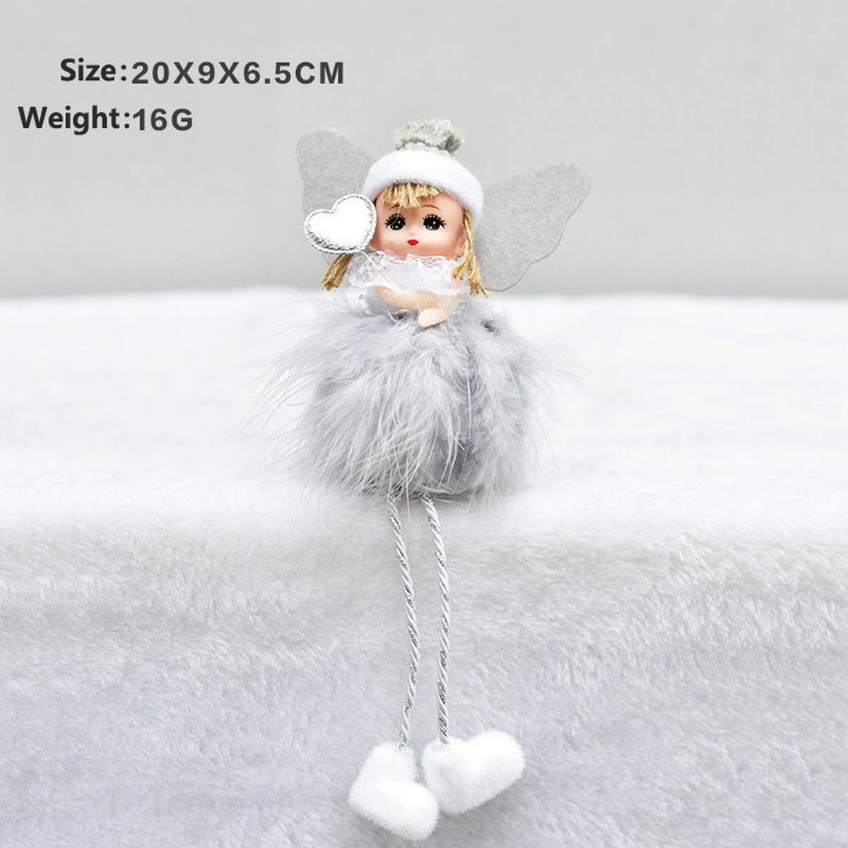 CUTE FEATHER ANGEL CHRISTMAS TREE ORNAMENT_CWAJE05398