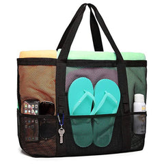 Large-Capacity Mesh Hand-Held Beach Bag