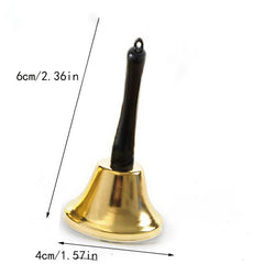 Cwasc03111_Gold Christmas Hand Bell With Wooden Handle