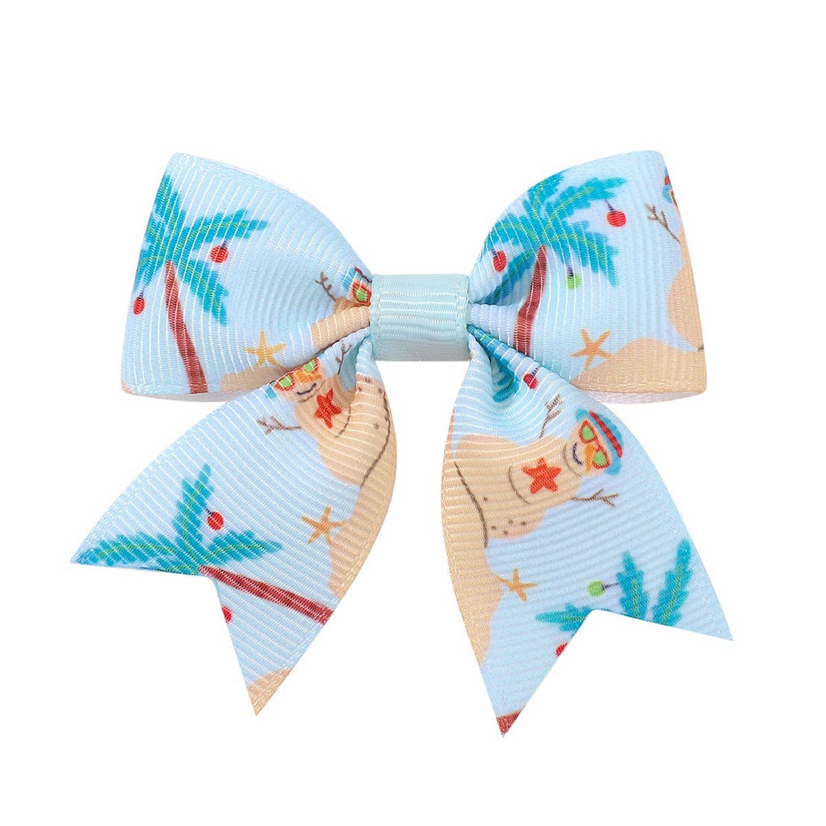 GIRLS XMAS HAIR CLIP WITH REINDEER SNOW_CWAHA6693