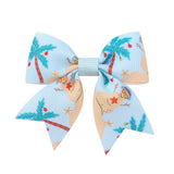 GIRLS XMAS HAIR CLIP WITH REINDEER SNOW_CWAHA6693