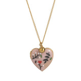 HEART LOCKET OVAL PHOTO NECKLACE GOLD PLATED_CWMM3919