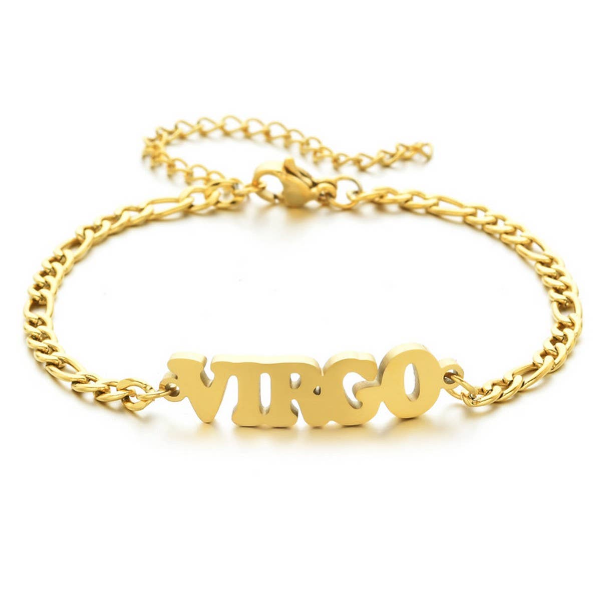 NEW STAINLESS STEEL ZODIAC PENDANT BRACELET_CWMM2716