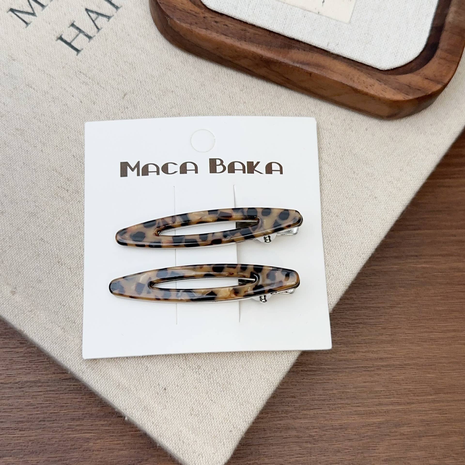 Small Niche Simple Hollow Willow Acetic Acid Metal Hairpin