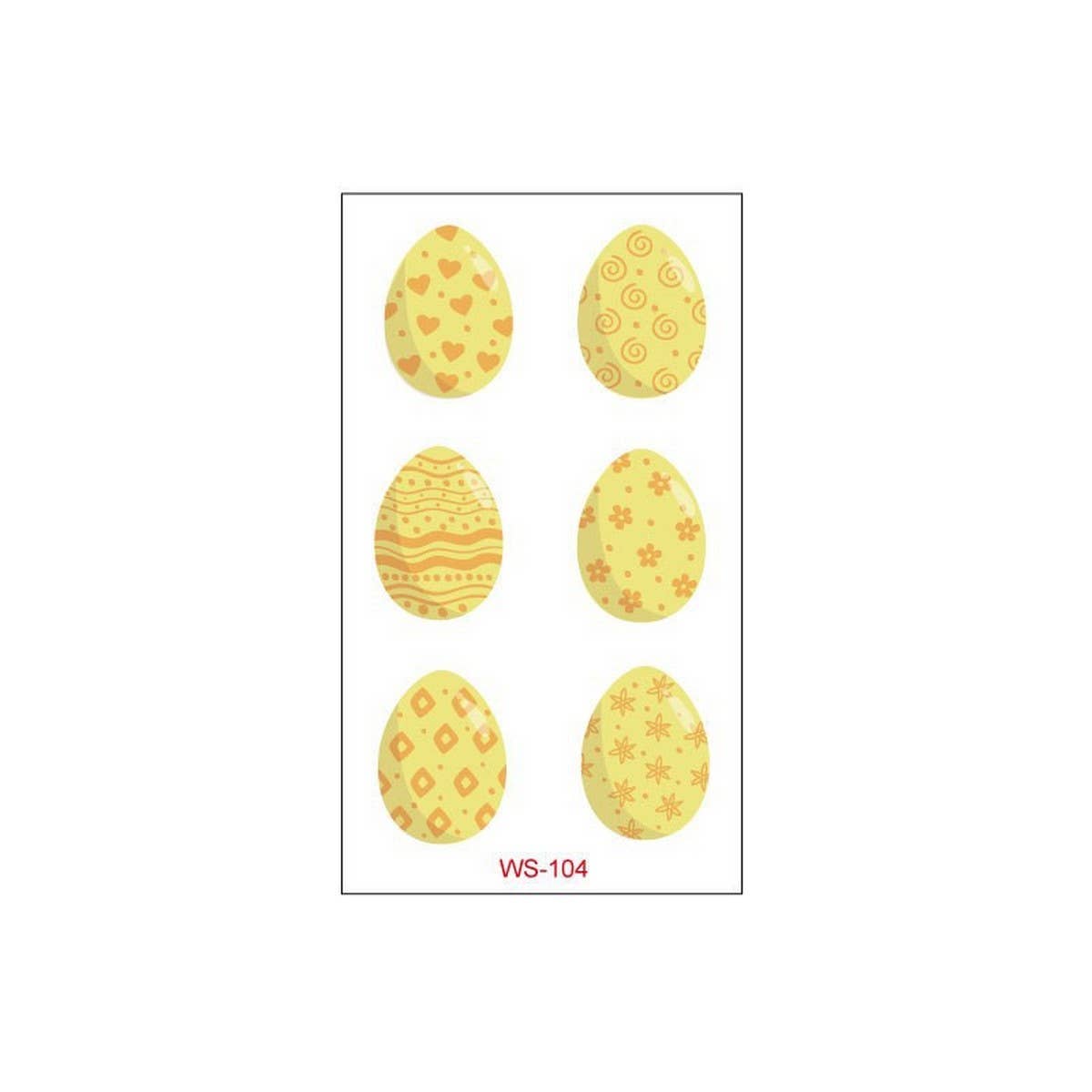 EASTER EGG BUNNY TATTOOS KIDS WATERPROOF SET_CWMM8376