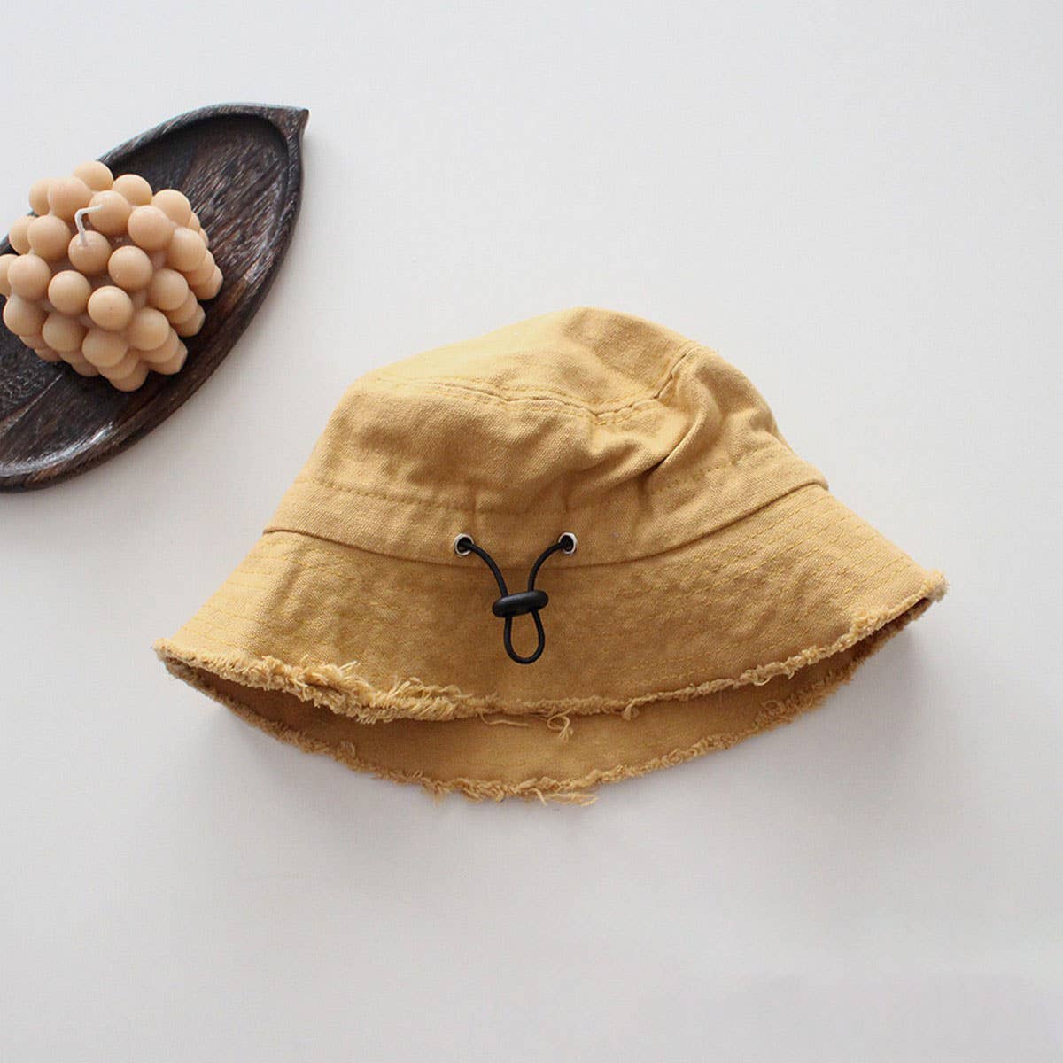 CHILDRENS PERSONALIZED OLD FUR EDGED BUCKET HAT_CWAH2866